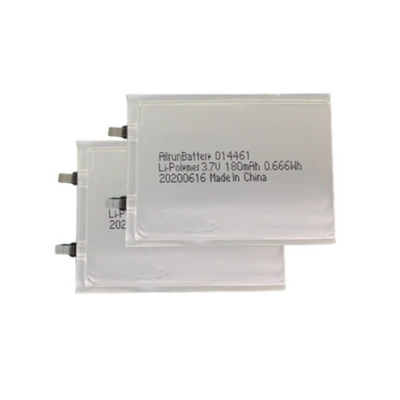 Slim LiPo Battery 3.7 V 180mAh Lithium Polymer Battery Ultra Thin 1mm