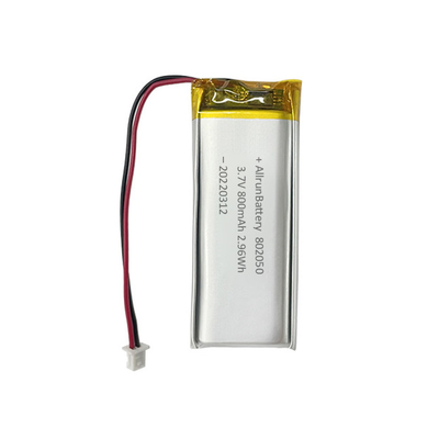 1C Thin Rectangle Shaped Battery Rechargeable 3.7 V LiPo Battery 800mAh