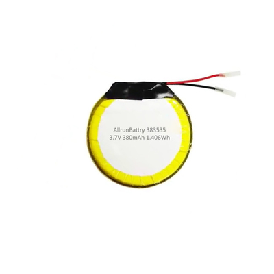 Custom 3.7 V 380mAh LiPo Battery Round Rechargeable Battery Lithium Polymer
