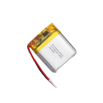 3.7V 400mAh Square Rechargeable Li Po Battery Pack Long Lasting 802525