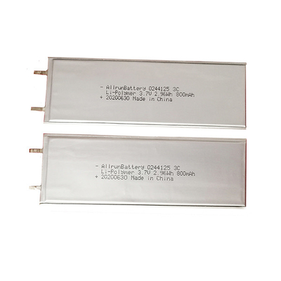 3C Discharge 3.7 V 800mAh LiPo Battery Ultra Thin LiPo Polymer Battery
