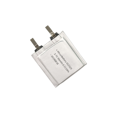3.7V 30mAh LiPo Battery 1mm Ultra Thin Li Polymer Battery Cell 012323
