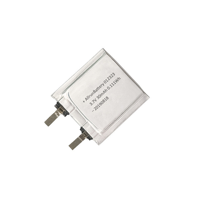 3.7V 30mAh LiPo Battery 1mm Ultra Thin Li Polymer Battery Cell 012323