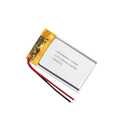 3.7V 110mAh LiPo Battery / Ultra Thin Rechargeable Lithium Polymer Batteries