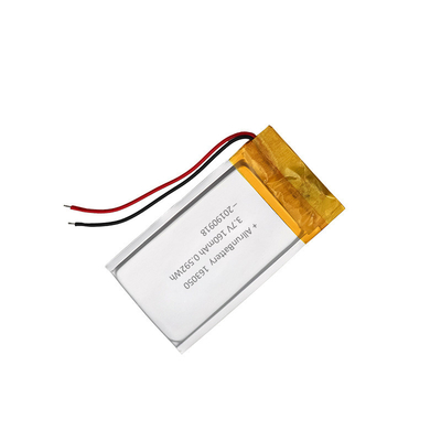 160mAh 163050 Rechargeable Lithium Ion Polymer Battery Pack 3.7 V