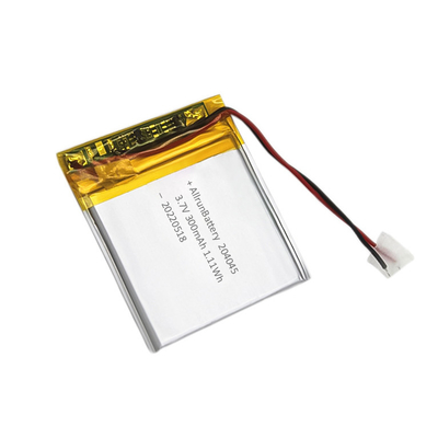 3.7V 300mAh Ultra Thin LiPo Battery Custom Lithium Battery 204050