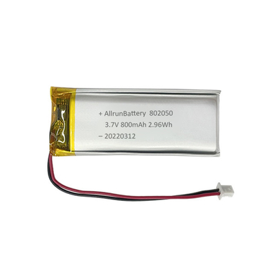1C Thin Rectangle Shaped Battery Rechargeable 3.7 V LiPo Battery 800mAh