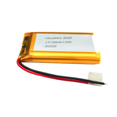 Powerful Rectangle Shaped Battery Custom 3.7 V 1500mAh LiPo Battery