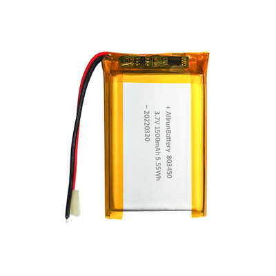 Powerful Rectangle Shaped Battery Custom 3.7 V 1500mAh LiPo Battery
