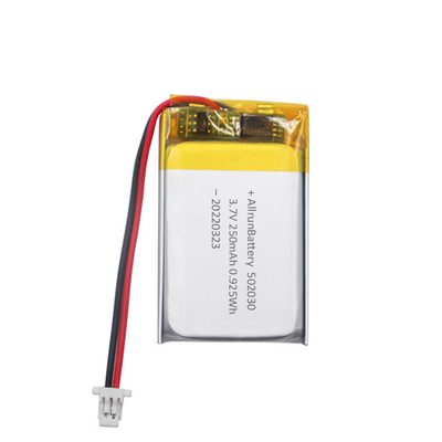 Thin 3.7 V 250mAh LiPo Battery Rectangle Lithium Polymer Rechargeable Battery