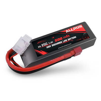 25C 2S 500mAh 7.4V High Discharge LiPo Battery Pack For Power Tools