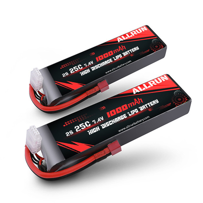 1000mAh 2S High Discharge LiPo Battery 25C 7.4V Li Polymer Battery Pack