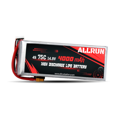 75C 4000mAh 4S LiPo Battery14.8V High C Rate LiPo Battery Pack