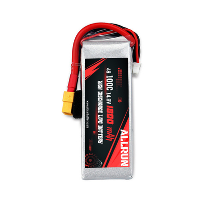 Rechargeable 100C 1800mAh 4S LiPo Battery High C Rate 14.8V LiPo Battery Pack