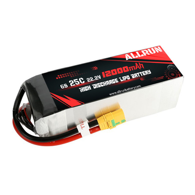 RC 25C 6S 12000mAh LiPo Battery 22.2V High C Rate Battery Pack