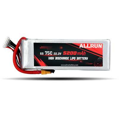 9048155 75C 22.2V 6S 5200mAh High Discharge LiPo Battery Pack