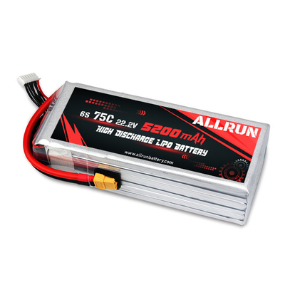 9048155 75C 22.2V 6S 5200mAh High Discharge LiPo Battery Pack