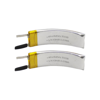 VR Battery Li Polymer 3.7 V 43mAh Curved Rechargeable Battery LiPo