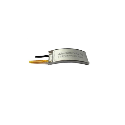 Powerful Curved LiPo Battery 225mAh 3.7V Lithium Polymer Rechargeable Battery