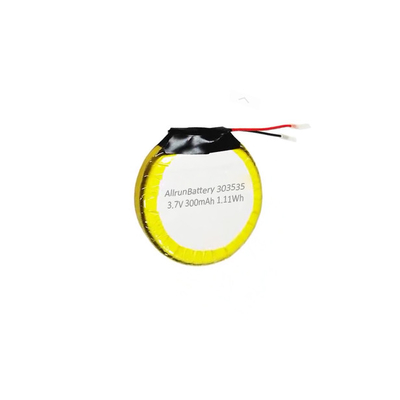 Safe 3.7V 300mAh LiPo Battery Round Lithium Polymer Battery Rechargeable 303535