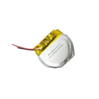 Custom Round Lithium Polymer Battery 3.7 V 120mAh LiPo Battery