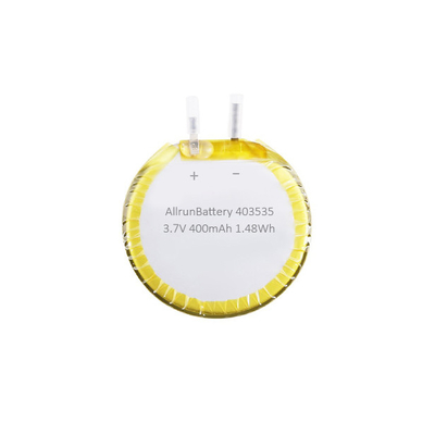 Round Custom LiPo Battery 3.7 V 400mAh Lithium Polymer Battery