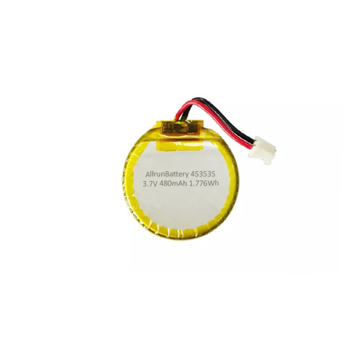 Round 3.7 Volt Lithium Polymer Battery 480mAh LiPo Battery Rechargeable