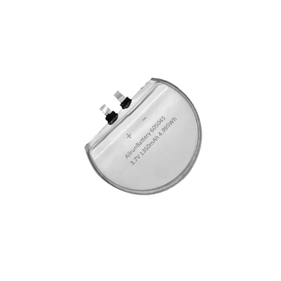 3.7V 1350mAh Custom Round LiPo Battery Cells Rechargeable 655045