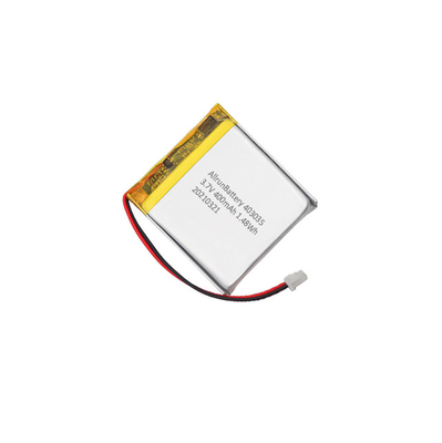 Square LiPo Battery 400mAh 1C 3.7 V Li Polymer Rechargeable Battery