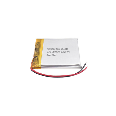 Light 3.7 V LiPo Battery 750mAh Rechargeable Square LiPo Battery Pack