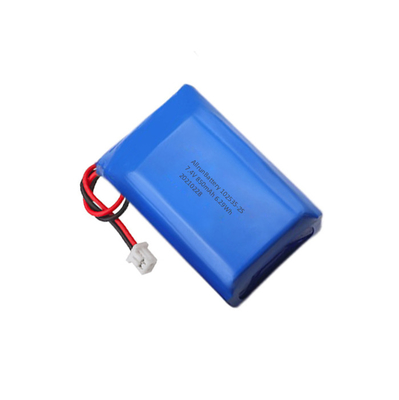 2S1P Lithium Battery Pack Powerful 7.4 V 850mAh Lithium Polymer Battery