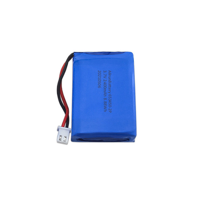 Powerful 3.7 V 2400mAh LiPo Battery 1S2P Lithium Polymer Battery Pack