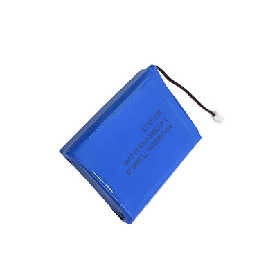 2S1P 7.4V 3000mAh Medical Lithium Battery Pack Powerful Rechargeable