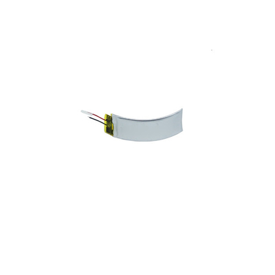 High Cycle Rechargeable Curved LiPo Battery 3.7 V 45mAh 401629