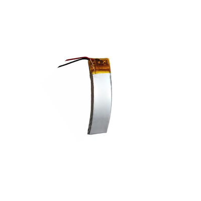 Custom 320mAh 3.7 V Wearable Rechargeable Battery Curved LiPo Battery