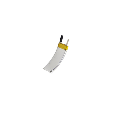 3.7V 30mAh 250727 Rechargeable Curved LiPo Battery For Wearable Product