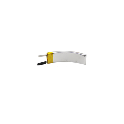 Curved Wearable Rechargeable Battery 3.7 V 80mAh LiPo Battery