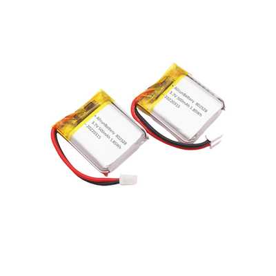 Light Rectangle Shaped Battery Portable 3.7 V LiPo Battery 500mAh
