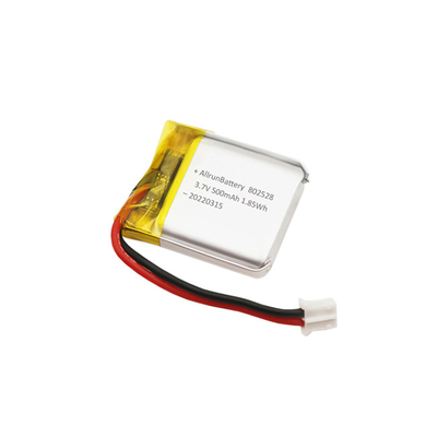 Light Rectangle Shaped Battery Portable 3.7 V LiPo Battery 500mAh