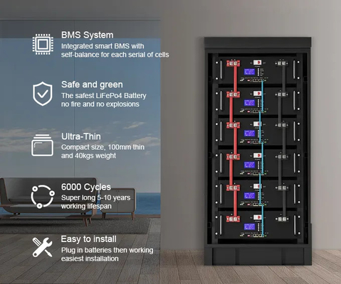 48v 200ah Energy Storage Battery Pack Rack Mount Lifepo4 Battery For Solar Energy System