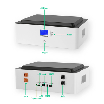 51.2V 100Ah 5KWh Rack Mounted Battery 6000 Times For Solar Energy System